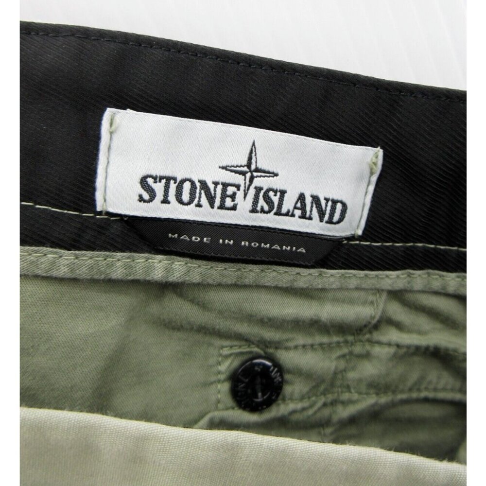 Stone Island Pants 30 Cargo Slim Straight Khakis Canvas Compass 30X31 - Picture 8 of 12